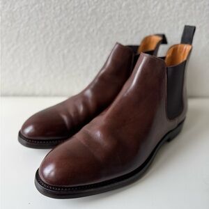 Crockett & Jones Chelsea 5 Dark Brown Wax Calf for Barney's NY Men's Size 13 D